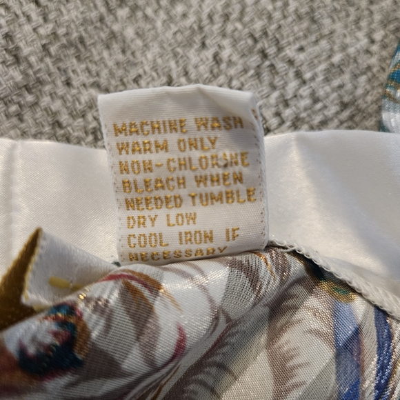 Vintage Victorias Secret Sheer Floral Strip Sleep Shirt Sz Medium Button Down - Picture 9 of 11